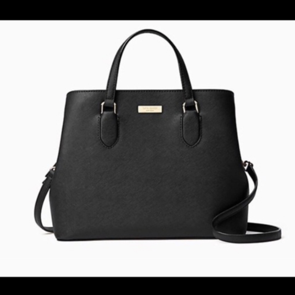 Kate Spade New York Evangelie Laurel Way Black Satchel - Picture 1 of 8